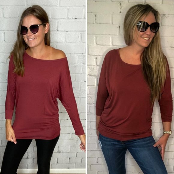 Tops - Simply Brick Top NWT